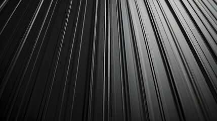 Fototapeta premium Metallic black texture. Steel sheet roof background. Iron corrugated background. 