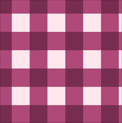Pink and Maroon gingham seamless pattern.