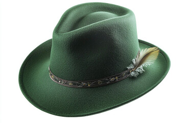 Tyrolean hat isolated on a white background