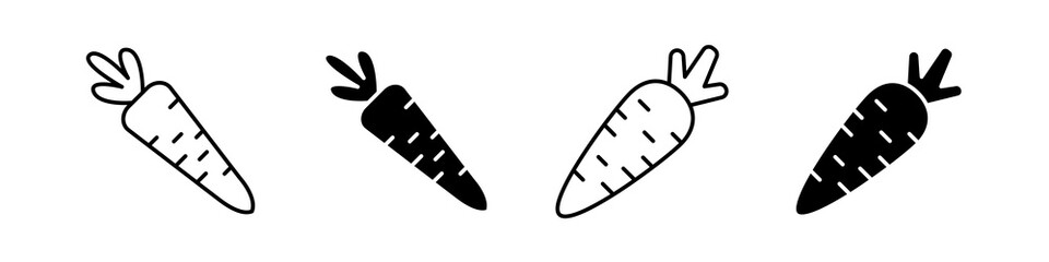 Carrot icon set