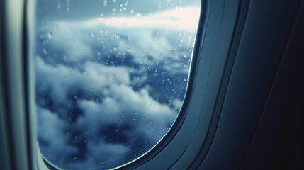 Fototapeta premium View outside the plane window