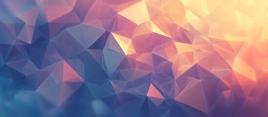 Fototapeta premium Low Polygon Triangular Background Design