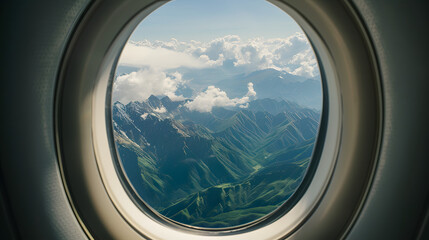 View outside the plane window