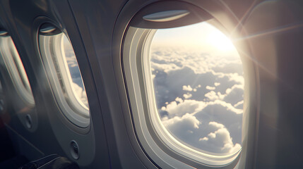 View outside the plane window