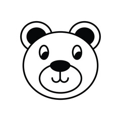 Teddy Bear vector icon stock illustration