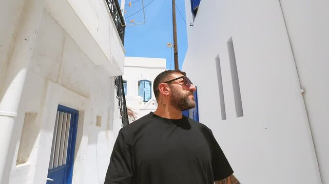 walk through Parikia in Paros Greece