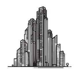 Hige rise building sketch