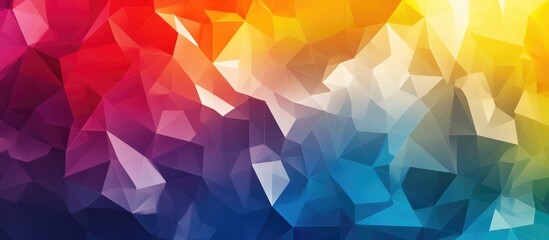 Obraz premium Low Polygon Triangular Background Design