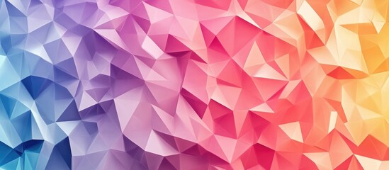 Fototapeta premium Abstract Low Poly Triangle Pattern Background