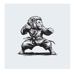 Martial Arts Mascot, Lion Mascot