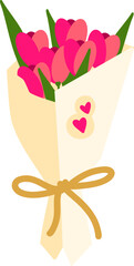 Roses Flower Bouquet Illustration