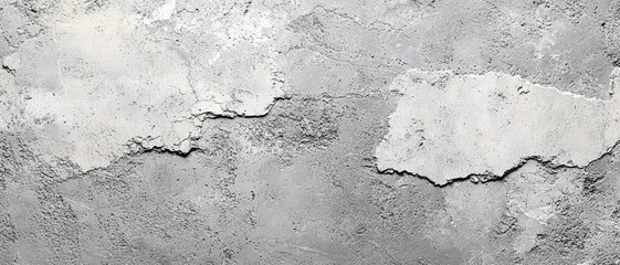 Obraz premium Textured concrete wall with peeling plaster, ideal for backgrounds and architectural designs.