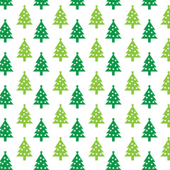 Christmas tree seamless pattern