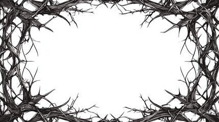 Bold Black Border: A thick, striking black border encircles the design, providing a powerful frame for the inner content.