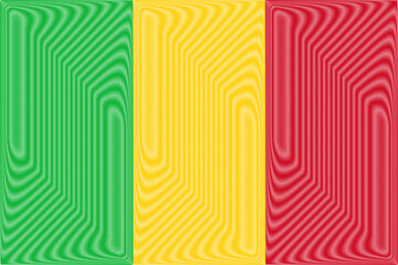 Mali Independence Day september 22. Scribble style Mali flag vector background. Poster, card, banner.