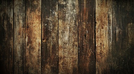 A vintage wooden backdrop featuring a deep brown wood grain and a rugged, distressed texture.