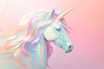 Fototapeta premium Unicorn animal mammal horse.