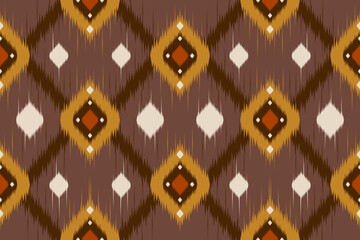 Ethnic pattern ikat background tribal aztec vector oriental traditional design for background.