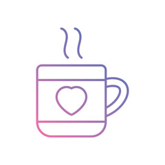 Coffee Cup vector icon stock illustration