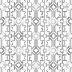 Seamless abstract geometric pattern consisting of polygonal shapes with a combination of straight lines. Modern and minimalist design. Suitable for backgrounds, textiles or graphic design elements.