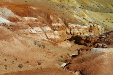 Altai Mars, Red Gorge, Kyzyl-Chin. The landscapes of Kyzyl-Chin are somehow reminds of Martian – a red deserted area with canyons.