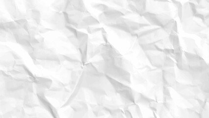 Paper texture Crumpled White. Top view.