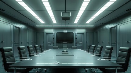 Critical business decisions being made in a high-stakes scenario, realistic corporate meeting room