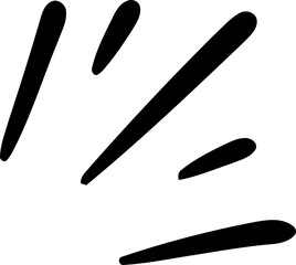 Hand drawn pop surprise. Doodle shine sunburst sparkle 