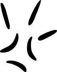 Hand drawn pop surprise. Doodle shine sunburst sparkle 