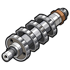 Camshaft vector illustration