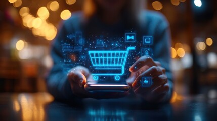 Digital advertising technology in an e-commerce business background