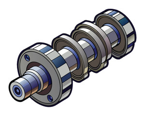 Camshaft vector illustration