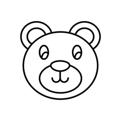 Teddy Bear vector icon stock illustration