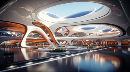 Obraz premium Futuristic Architecture Design