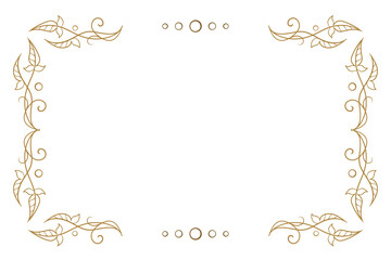 An Elegant Vector Floral Decorative Border for Invitations or Various Designs