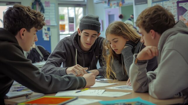 Engaging High School Students in Collaborative Group Projects for Enhanced Secondary Education Experience