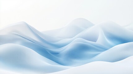 Beautiful white and light blue gradient background with abstract flowing waves, perfect for eco-friendly and nature-themed visual projects