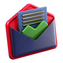 Mail envelope 3D icon png message icon message box mail box