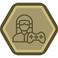Gamer Girl Icon Design