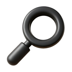 magnify icon zoom icon search icon find icon 3D illustration png