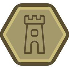 Castle Tower Icon Design