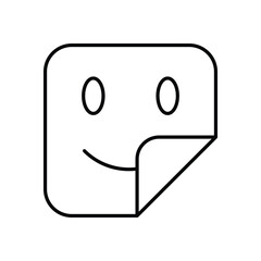 Sticker vector icon stock illustration