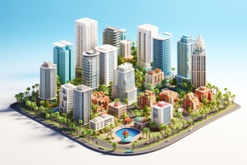 Obraz premium City architecture cityscape outdoors.