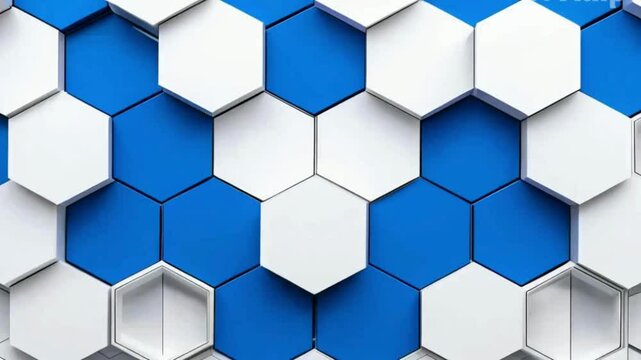 seamless pattern with hexagons