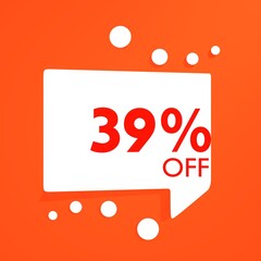 percentage discount label