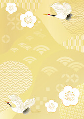 和風柄　和風背景イラスト