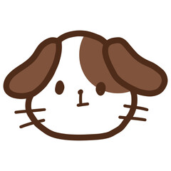 手描きの犬の顔