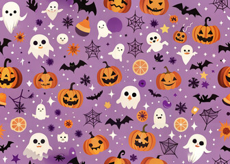 Obraz premium Background Seamless Pattern Halloween