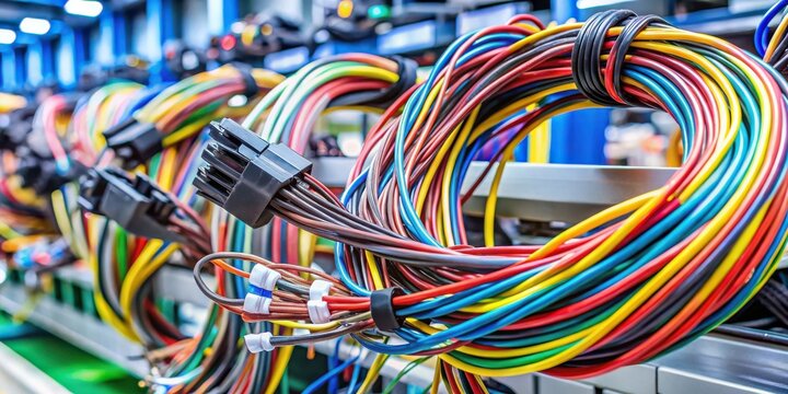 Vibrant wire harness and connectors in automotive manufacturing setting