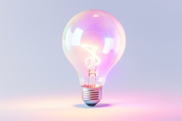 Lightbulb electricity illuminated innovation.